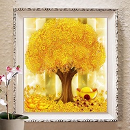 DIY Fortune tree gold ingot gold tree Embroidery,Round Diamond Full rhinestone Round Diamond Paintin