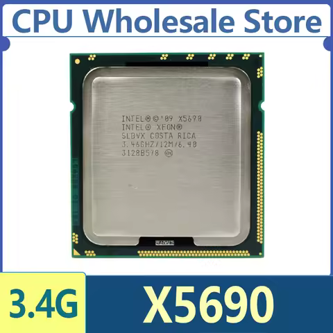 Intel Xeon X5690 X 5690 3.4 GHz Used Six-Core Twelve-Thread CPU Processor 12M 130W LGA 1366