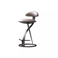 Stainless Steel Brushed Champagne Gold Bar Chair Home Island Counter High Foot Metal Bar Stool Leisu