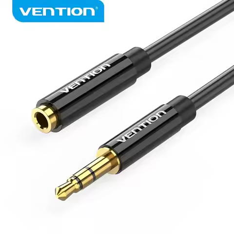 Vention Jack 3.5 Aux Extension Cable for Car Laptop Mini PC TV Xiaomi Huawei Stereo 3.5mm Jack Headp