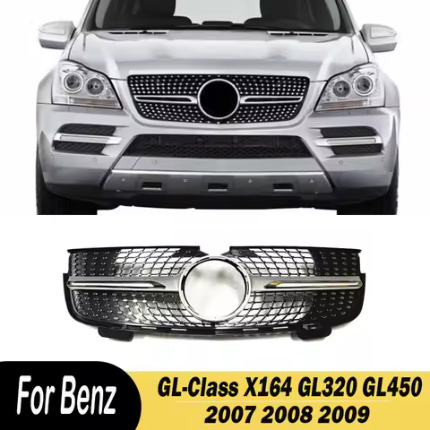 Car Front Bumper Grille Replacement Grill For Mercedes-Benz GL-Class X164 GL320 GL450 2007 2008 2009