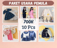 PAKET USAHA PEMULA 650K / PAKET SAMPLE BAJU ANAK IMPORT / GROSIR BAJU ANAK FASHION KIDS MURAH / PAKE