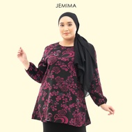 JEMIMA - Loose Elastic Cuff Sleeve Printed Blouse (JM8010-66)