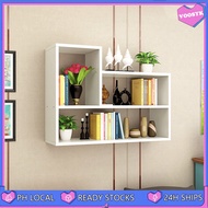 Wall Shelf, Wall No Perforated Shelf Wall-Mounted Wall Cabinet Partition Book Shelf Storage