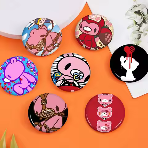 Cartoon G-gloomy Bear Anime Brooches Cute Cartoon Badge Jacket Jeans Lapel Pin Gift Accessorie