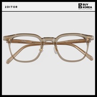 [2ditor] Geeky style Eyeglass frames horn-rimmed Glasses square Blue light blocking GIFT