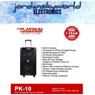 Platinum Karaoke PK-10 Built-in Karaoke Trolley Speaker