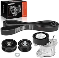 A-Premium Engine Serpentine Belt Drive Kit Compatible with Mercedes-Benz C350 2006-2007, E550 2007-2