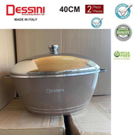 DESSINI 40cm Periuk Rendang Periuk Batu Granite Induction, Granite Stone Casserole Set Periuk Batu N