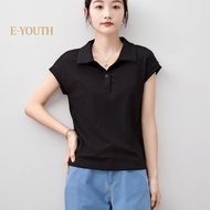 Eyouth 13108 Cotton Polo Women’s T-Shirt - Comfortable & Stylish for Everyday Wear