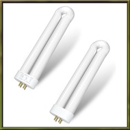 Replacement Light Bulb for 15W Bug Zapper- U-Shaped Twin Tube Bulb(15W-BL), 4-Pin Base, 2-Pack for T