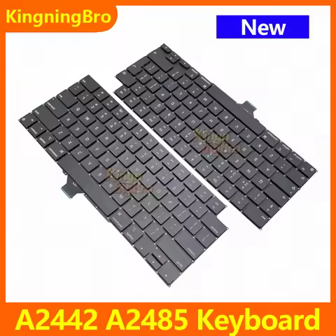 2021 M1 New Laptop US UK EU Replacement Keyboard For Macbook Pro 14" 16" A2442 A2485 Keyboard 19 Lan