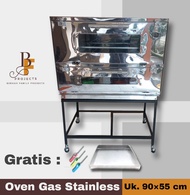 Oven Gas Stainless Ukuran 90x55x70 cm