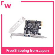 CY Card USB3.1 Gen1 5Gbps Dual Type A and Type C USB-C Female to PCI-E Express 1x Card Adapter uPD72