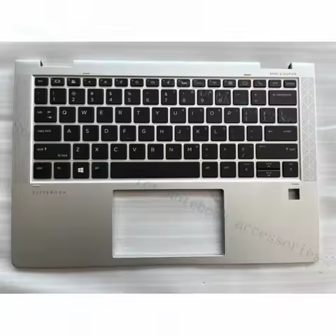 A++ Headrest w/Keyboard Fingerprint For HP Elitebook X360 1030 G3 1030 G4 Silver