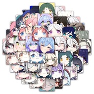 59PCS Cartoon Cute Hot Game Genshin Impact Graffiti Stickers for Bicycle Hand Account Pencil Case De