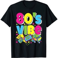 Ready Stock Kaos. NEW LIMITED 80s Vibe Funny 80s Party Outfit Retro 1980s 80s Lover T-Shirt S-3XL