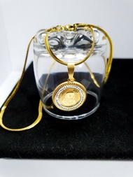 Padre Pio Pendant Necklace for Women18K Gold Plated  High Quality and Authentic 316L stainless steel