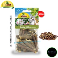JR FARM Nibble-Wood Apple Tree (Apple Sticks) - 100g  | For Rabbit, Guinea Pig, Chinchilla, Hamster 