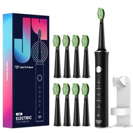 Sonic Electric Toothbrush for Adults, Rechargeable Toothbrushes with 8 Brush Heads and Stand for Tra