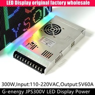 Slim JPS300V 5V 60A 300W LED Display Power Supply Support 220V Operation