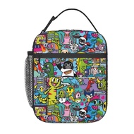 Tokidoki Printed Lunch Bag Lunch Box Reusable Insulated Tote Bag for Work Office Picnic Travel Unisex