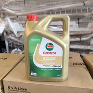 CASTROL EDGE 0W20 FULLY SYNTHETIC 4L HONDA CITY RS MYVI BEEZA
