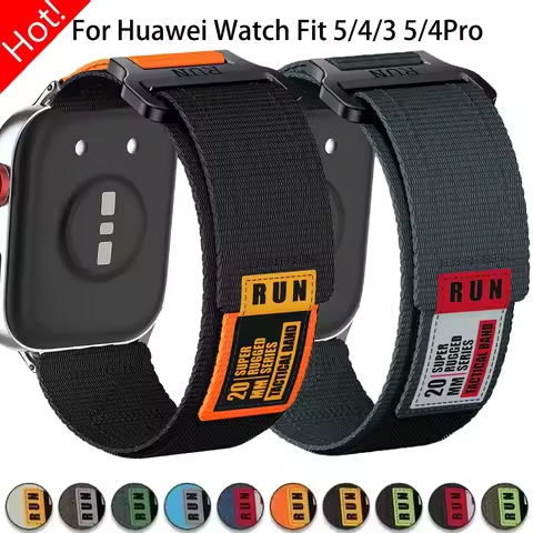 Trail Tactical Band For Huawei Watch Fit 5 Fit 5Pro Strap Nylon Bracelet For Huawei Watch Fit4 Fit4 