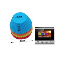 Y8tujht67 Round Jelly Cup Cake Cupcake Muffin Pudding Silicone Mold K031 - Random Fr5Dgr7R6