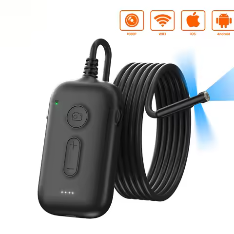 1-10m WiFi Industrial Endoscope Single Dual Triple Camera 1080P for iOS/Android IP67 Waterproof Bore