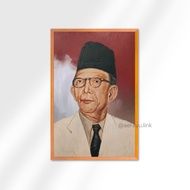 Ki Hadjar Dewtara Print Painting Poster Wall Display Modern Aesthetic Wooden Frame