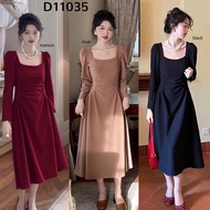 D11035 Curve Slim Waist Vintage Dress