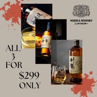 [PROMO] NIKKA Taketsuru + Miyagikyo + Yoichi Single Malt 700ml FOR 299 ONLY