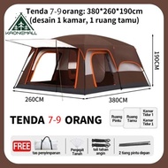PROMO Tenda Camping Outdoor 8-12 Orang Tenda Tahan Air dan Tahan Angin Tenda Pertemuan Keluarga Tend