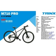 TRINX M710 PRO ALLOY 29 MOUNTAINBIKE 3X9 SPEED 15"