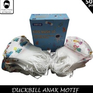 Masker Duckbill Anak Motif Isi 50Pcs / Pack Masker Anak Duckbill New