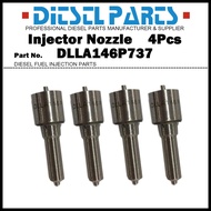 4Pcs Diesel Fuel Injector Nozzle Tips DLLA146P737 093400-7370 ME743661 for Mitsubishi Fuso Canter PS