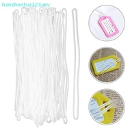 hanzhenhai123   50pcs Travel Tags Plastic Bag Loops Transparent Luggage ID Label Strap Holder Lanyar