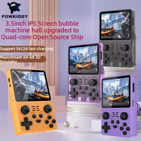Powkiddy RGB20S Handheld Game Console 64/128GB 15000/25000 Games 3.5 Inch IPS Screen Open Source Ret