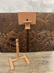 MunnyGrubbers - Mini Basketball Dice Tower - (Random 7PCS D20 Dice Set Included) - TTRPG - Dice Roll