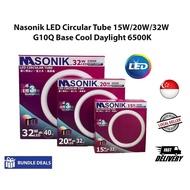 [SG SHOP SELLER] Nasonik LED Circular Tube 15W/20W/32W G10Q Base Cool Daylight 6500K Energy Saving Lamp