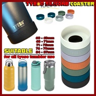 【Delivery from Malaysia】JUICIFY 1Pcs Silicone Coaster, Mug Cup Anti Slip Bottle Cover, Protective 71