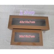 / CAKE BOX / BROWNIES BOX / CAKE BOX UK 43x15x7cm/ 30x15x7cm PRICE PER PCS