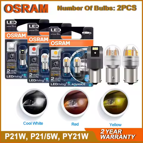 OSRAM LED Signal Light P21W PY21W P21/5W LEDriving SL Advance S25 1156 1157 LED Car Fog Bulbs Brake 