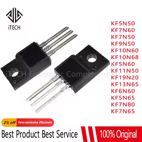 5PCS KF5N50 KF7N60 KF7N50 KF9N50 KF10N60 KF10N68 KF5N60 KF11N50 KF19N20 KF6N60 KF5N65 KF7N80 KF7N65 