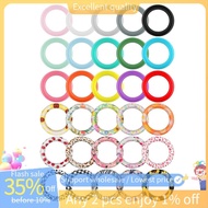 In stock-30PCS Silicone O Rings Beads, 65mm Sunflower Beadable Silicone Rings Spring Summer Round Si