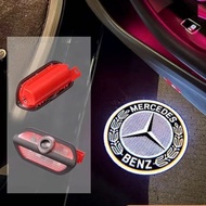 2X Car logo Laser Projector Light Auto Emblem Door Courtesy Welcome Lamp Shadow Luces For Mercedes A