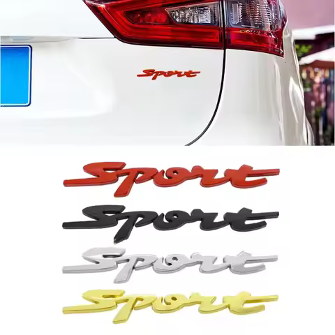 3D Metal Chrome Black Red Sport Logo Letters Car Emblem Badge Decal For Suzuki Swift ZC31 ZC32 ZC33S