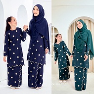JELITA WARDROBE KURUNG WIDURI KEKWA MELUR Sulam Ibu Anak Como Crepe Free Shawl Nursing Wuduk Friendl