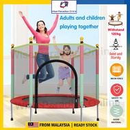 Trampoline Kids Baby Safety Jumper Indoor Playground with Guardrail Kid Fitness Gym Sport &amp; Workout